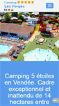 Mobile Screenshot of campingdomainedesforges.com